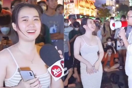 หญิงสาวโหยหาความรักในคลิปร้อน